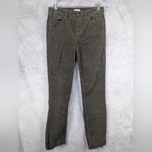 J Crew Size 27 High Rise Skinny Cord Brown Cutt Off Ankle